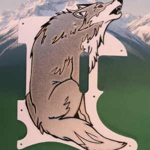 Pickguard Telecaster Loup décoratif en PETG