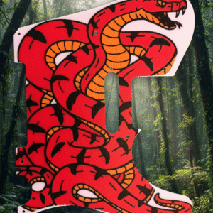 Pickguard Telecaster Serpent décoratif en PETG