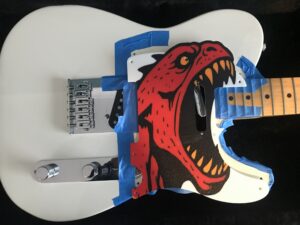 7 positionnez nouveau pickguard